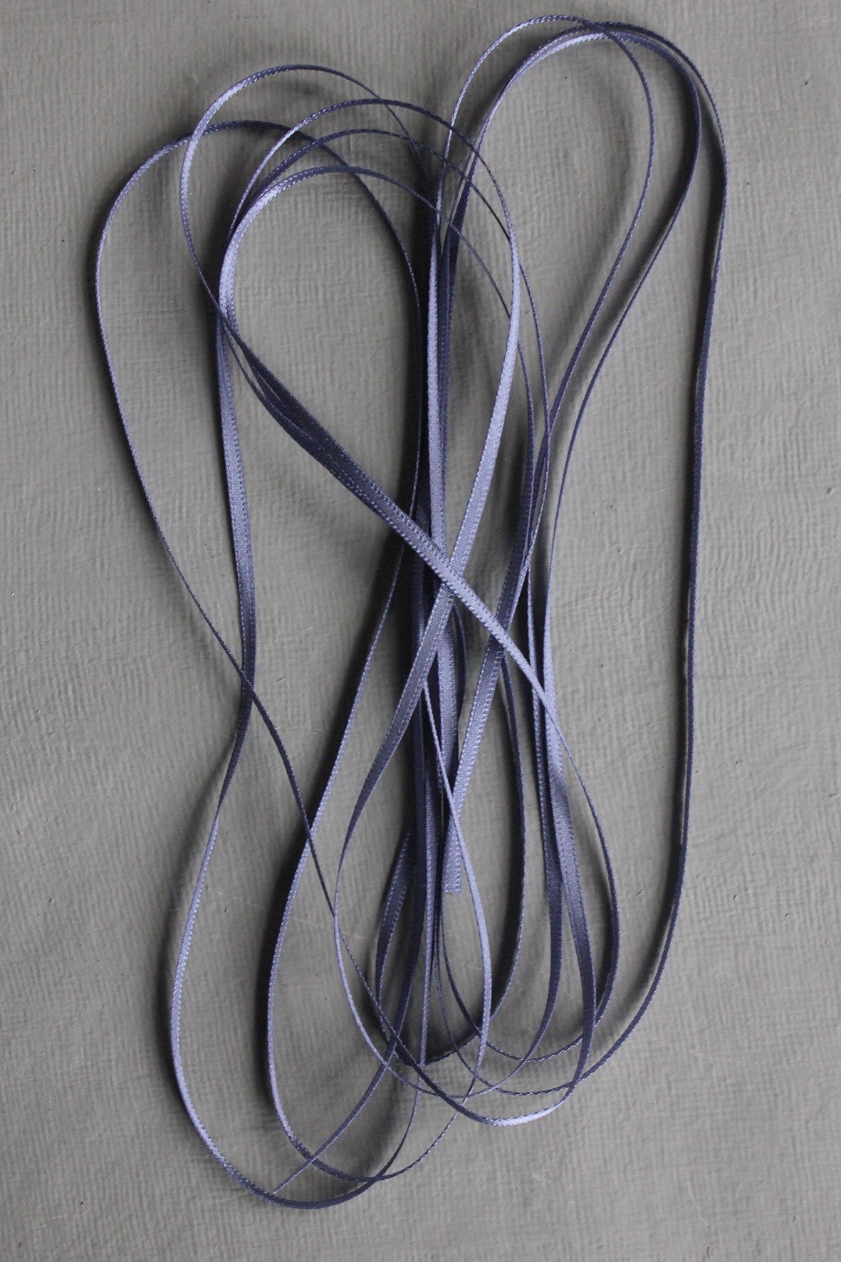 Double Satin Vintage Ribbon - Delphinium