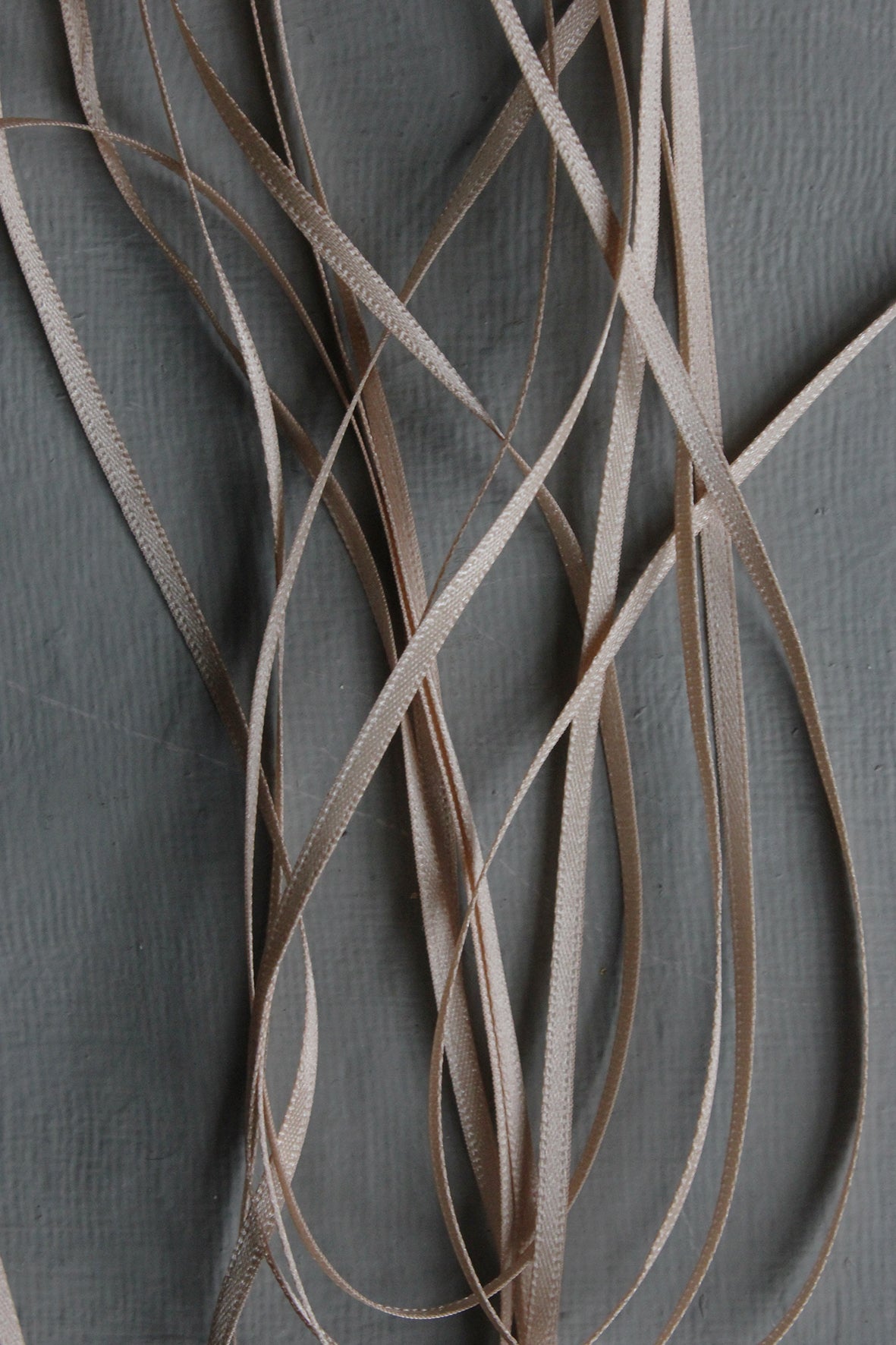 Double Satin Vintage Ribbon - Latte Creme