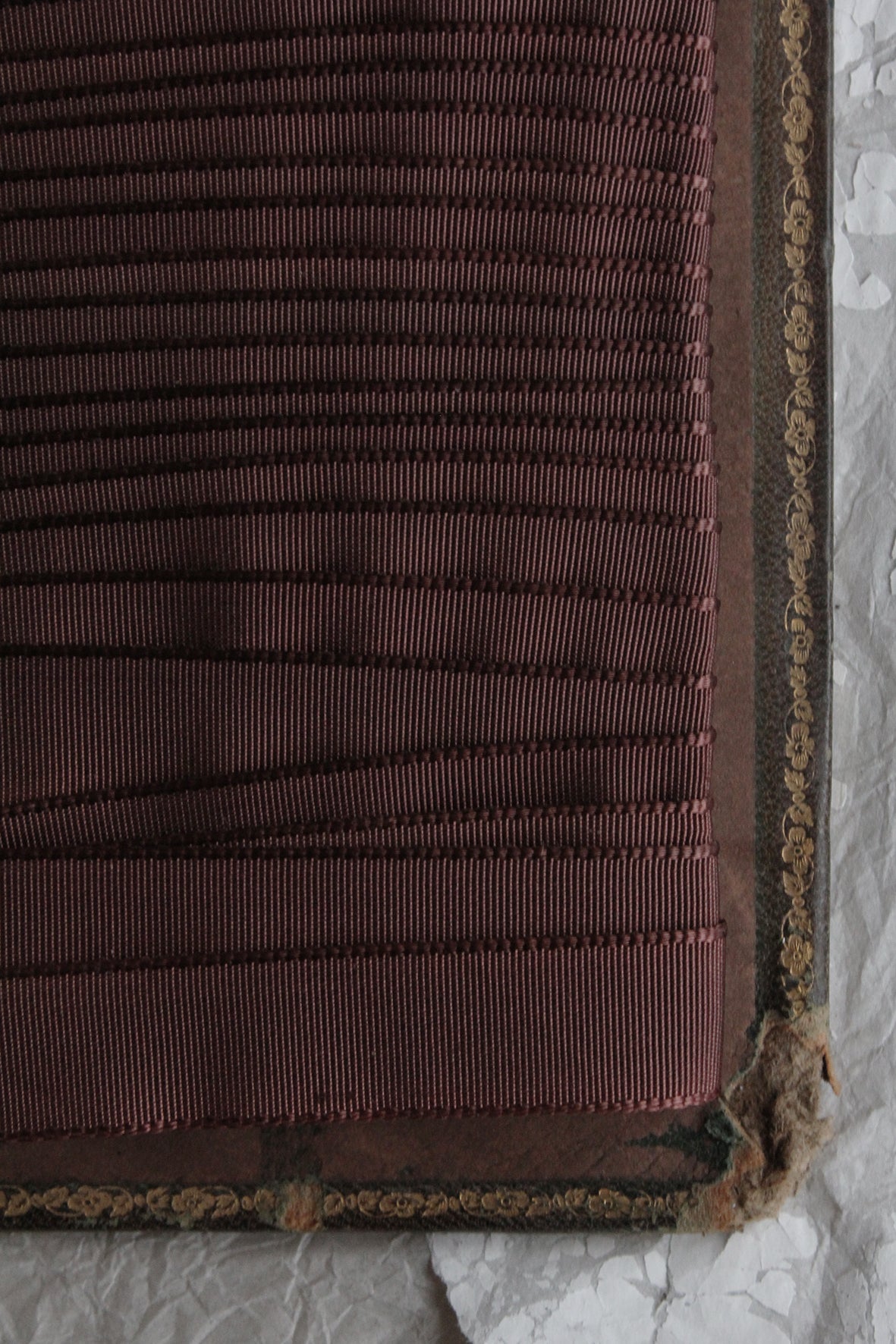 Vintage Milliner's Ribbon - macchiato
