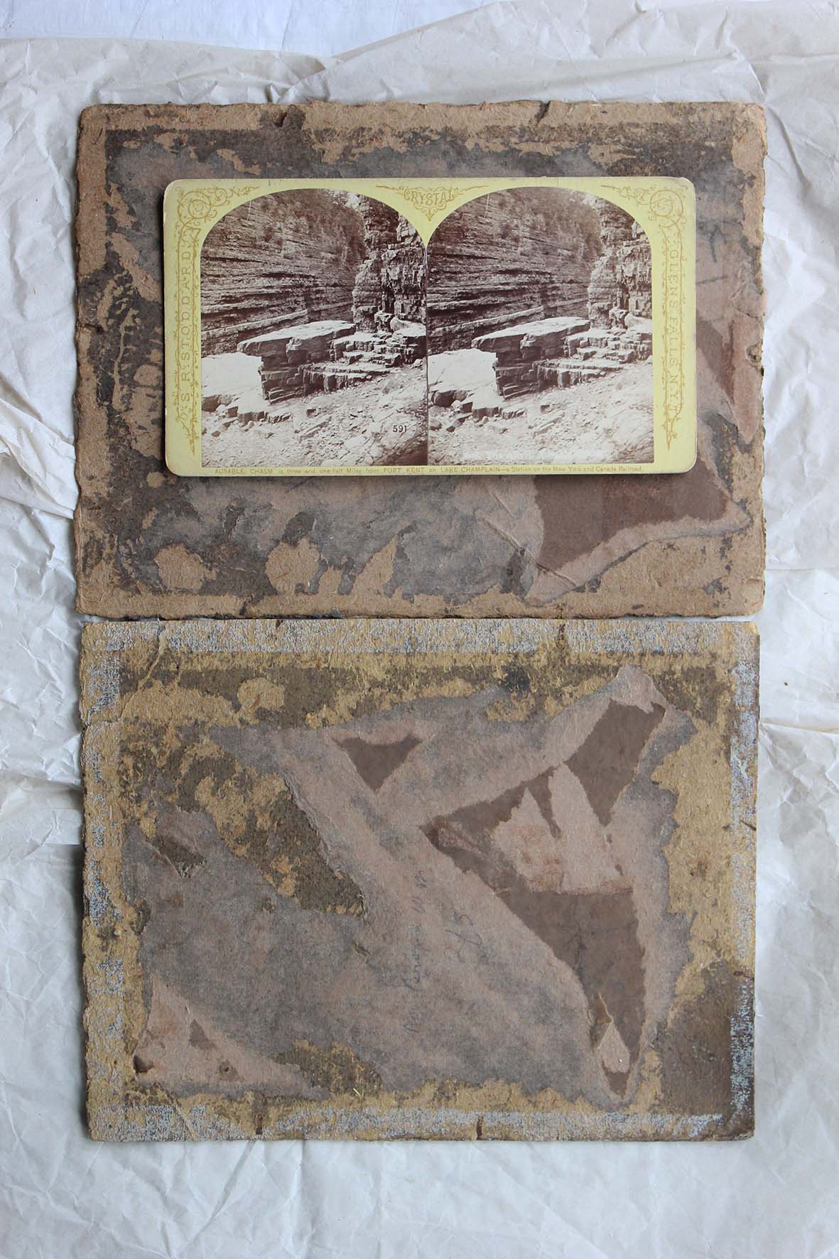 Late 1800's Stereoscopy Card - Ausable Chasm