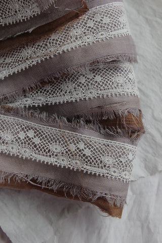The Patina Collection - Delicate Silk & Lace Ribbon (54) xx