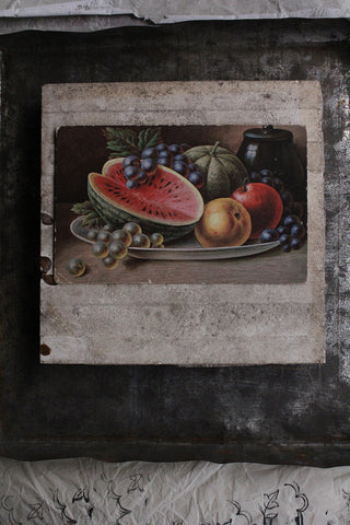 Old Postcard - Fruit Platter