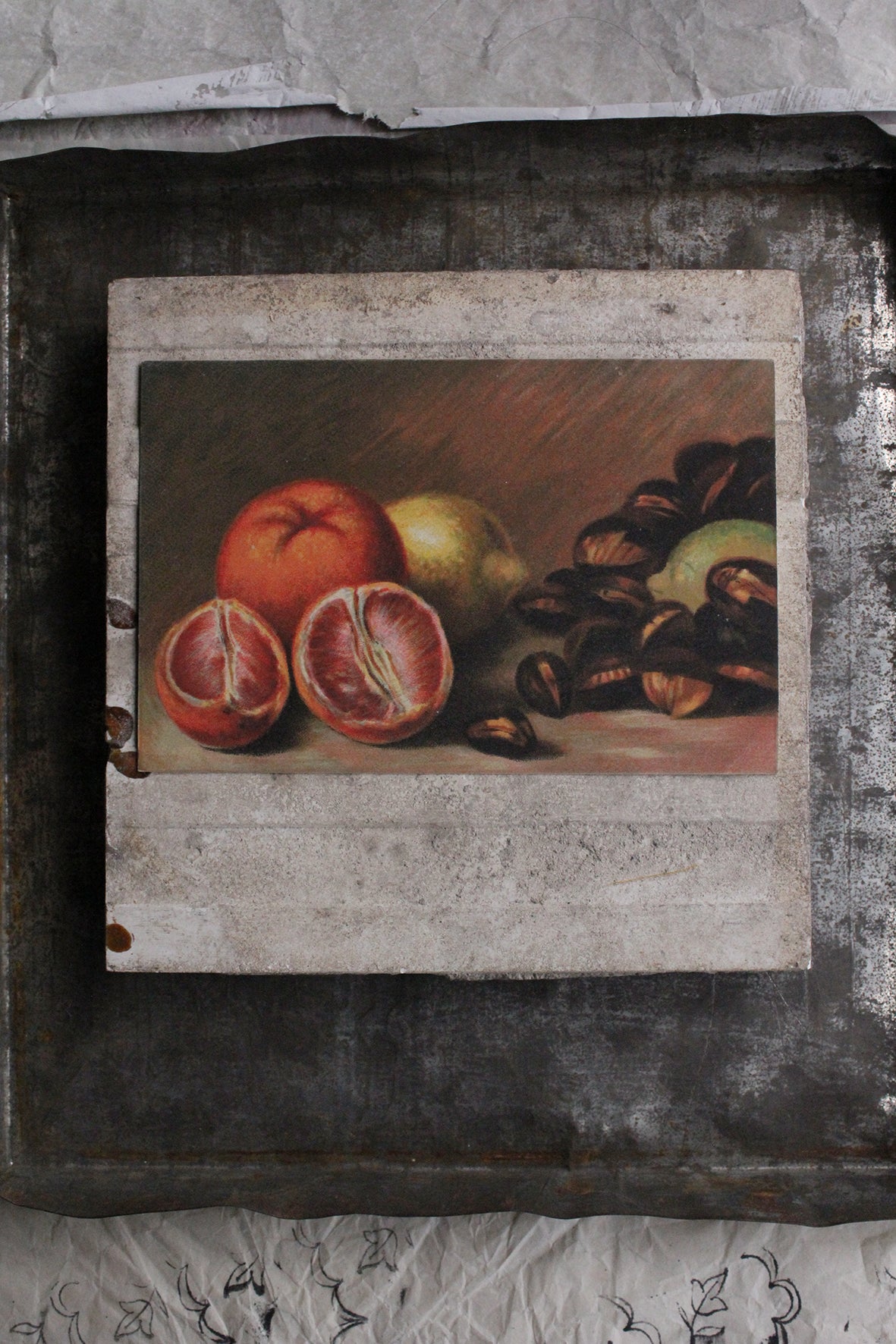 Old Postcard - Oranges and Brazils