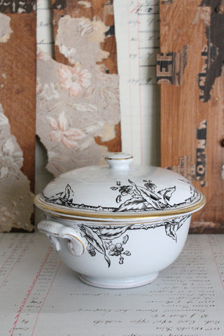 Beautiful Early Victorian Soup Pot with Lid
