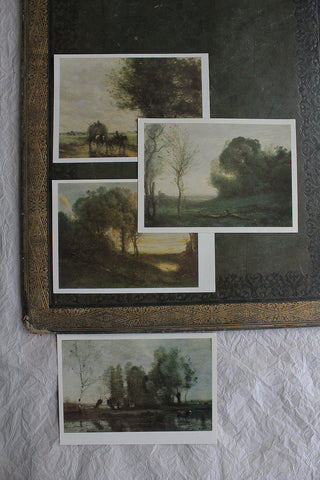 Collection of Vintage Camille Corot Art Postcards (collection 2)