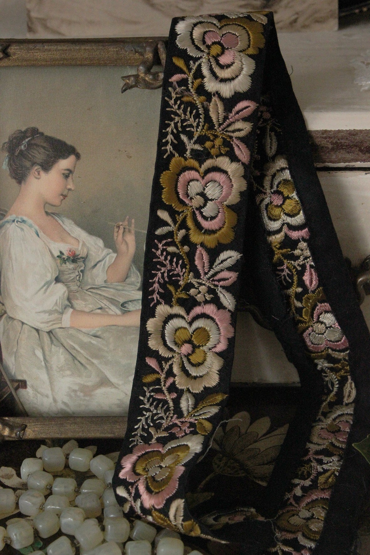 A Very Lovely Embroidered Thirties Length