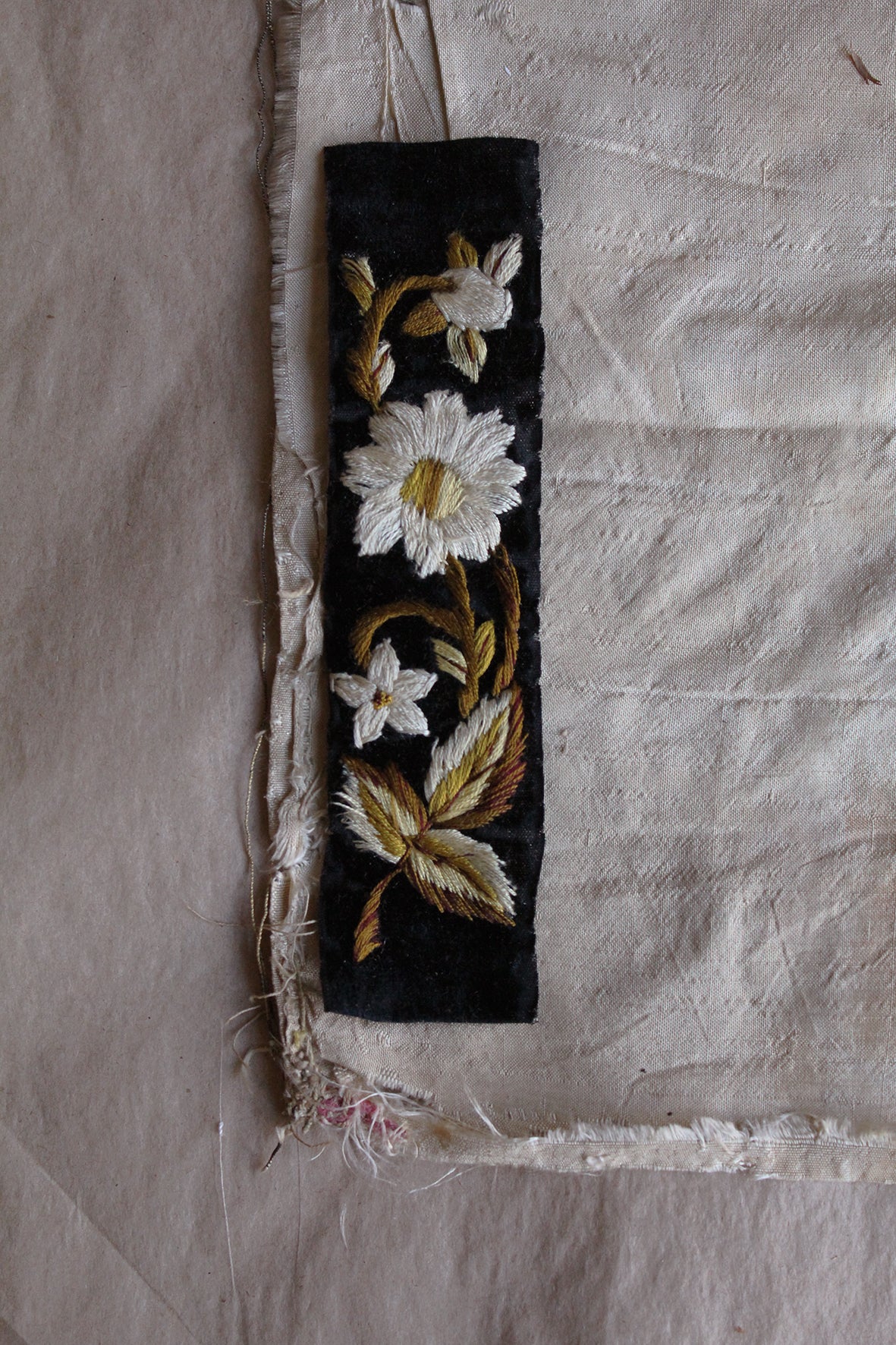 Beautiful Georgian Hand Embroidered Velvet Panel.
