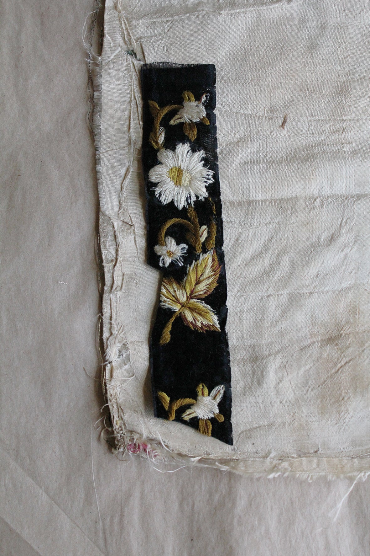 Beautiful Georgian Hand Embroidered Velvet Panel. (Panel 2)