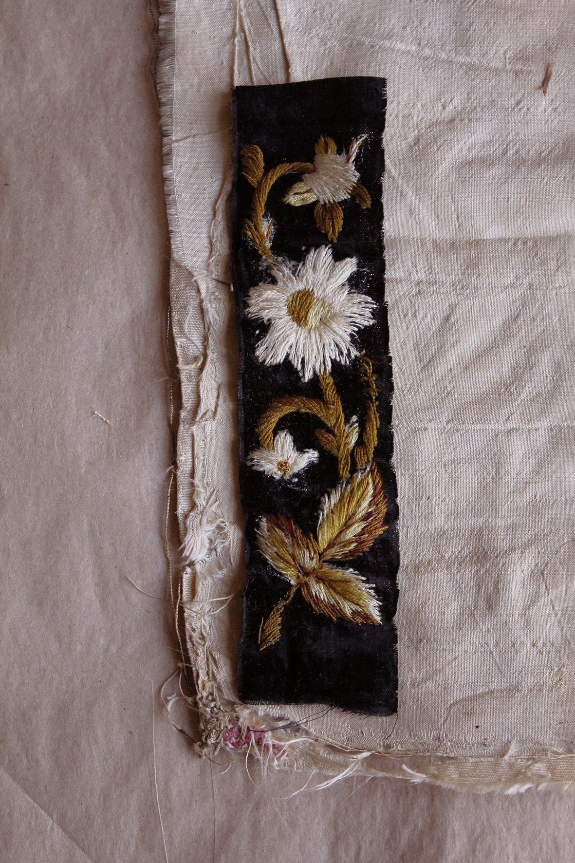 Beautiful Georgian Hand Embroidered Velvet Panel. (Panel 3)