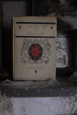 Old Letterpress Book - As It Is In England