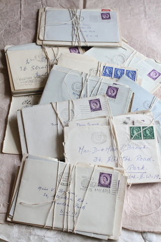 Parcel Of Vintage Hand Written and Stamped Envelopes