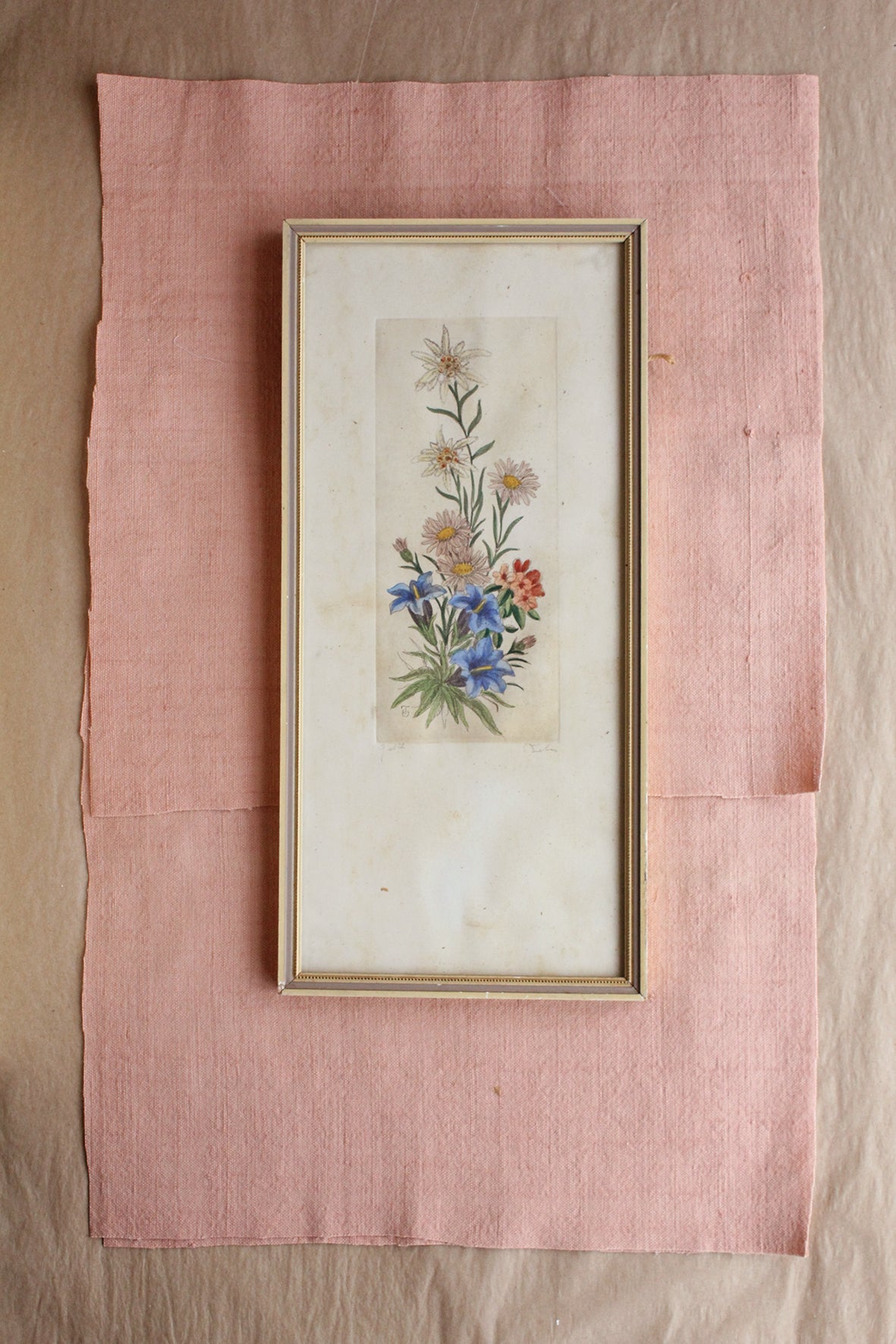 Vintage Etched Floral