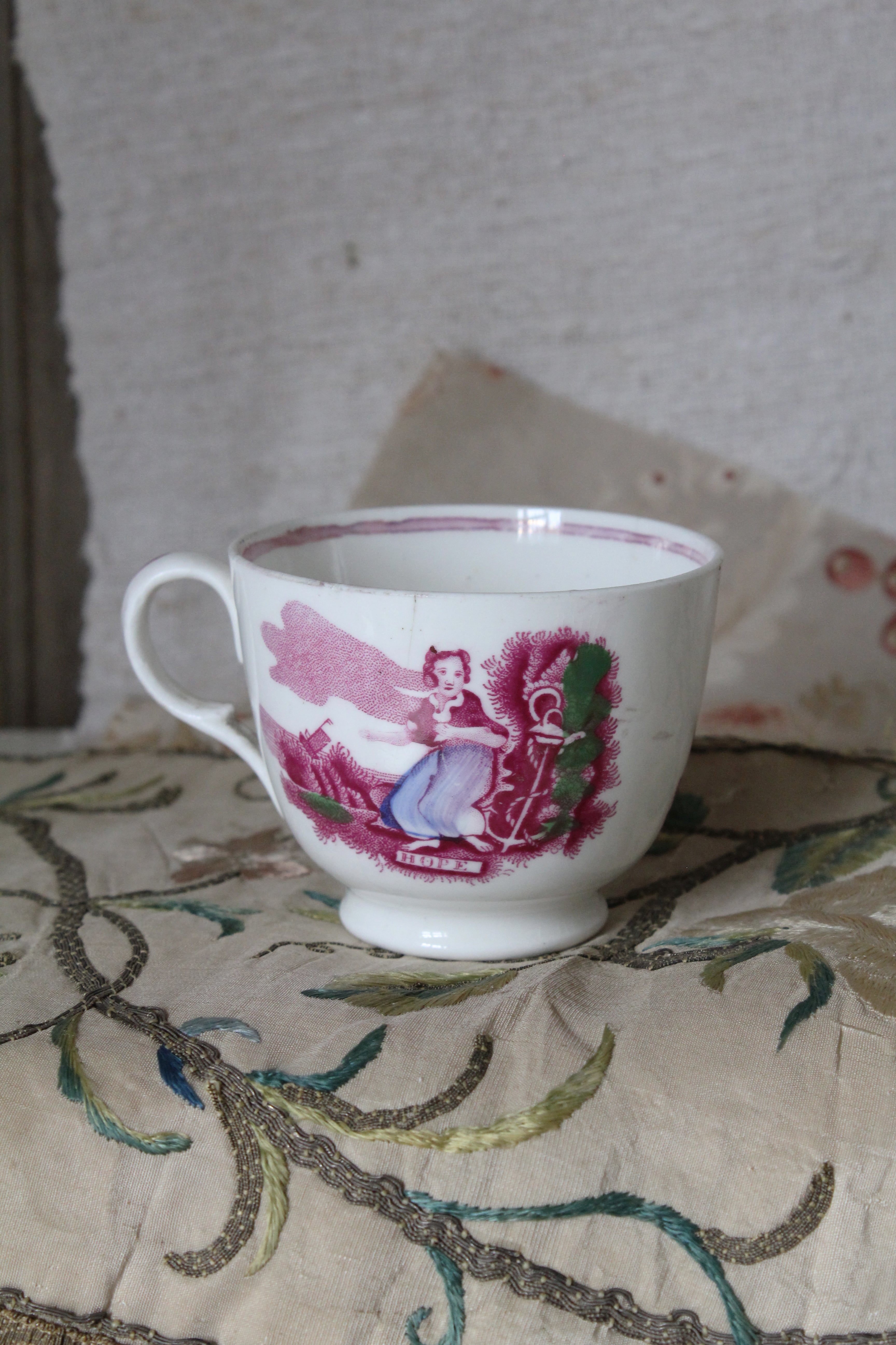 Sweet Old Tea Cup - Hope & Faith