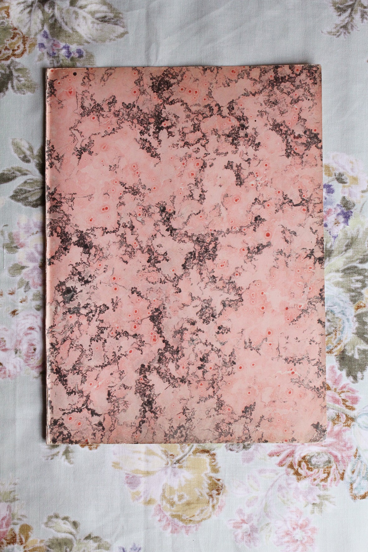 Rare Reclaimed Hand Marbled End Page - No.1