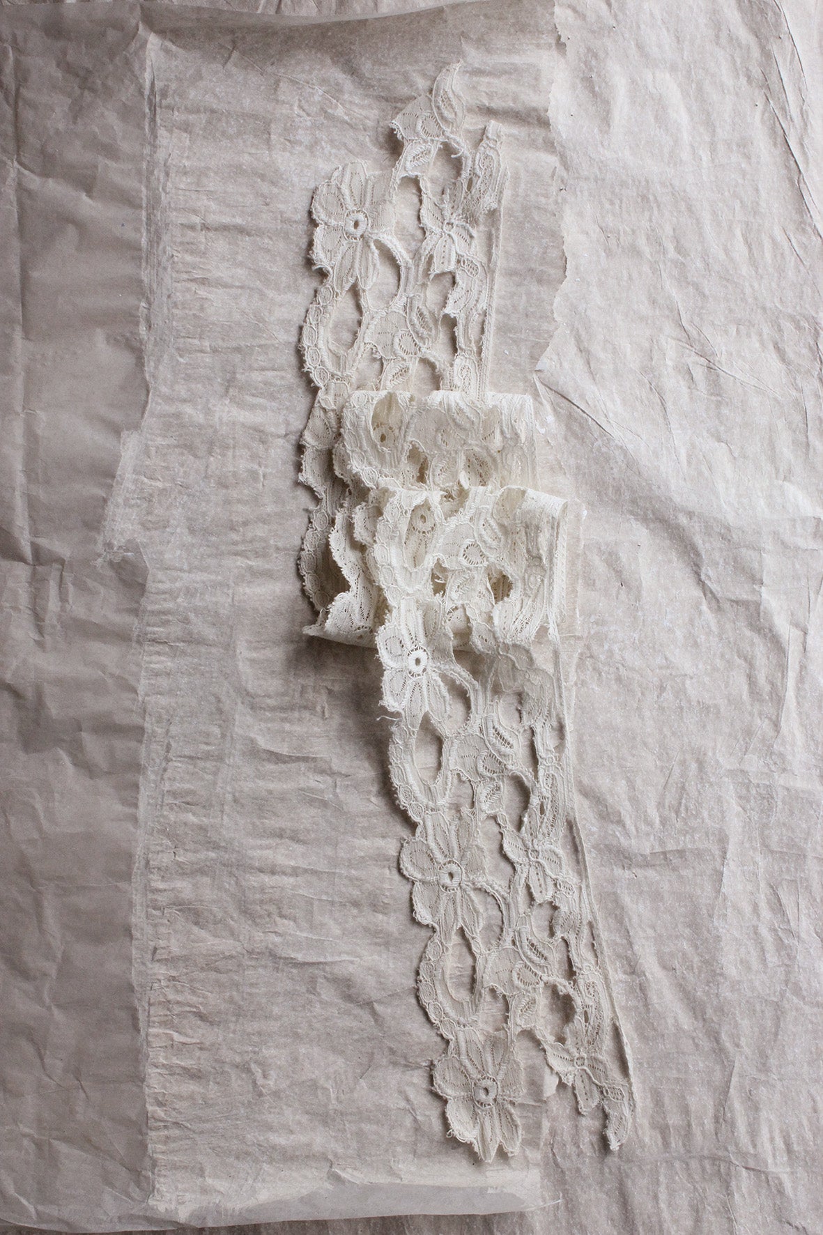 Reclaimed Antique Edging from an Old Shawl