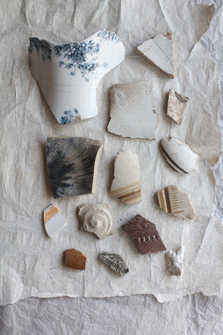 Old Found Pottery Pieces - (collection one)