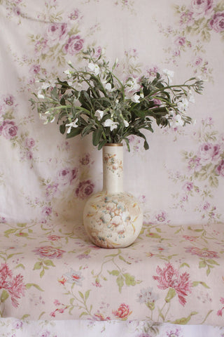 Beautiful Rare Victorian Floral Funnel Vase