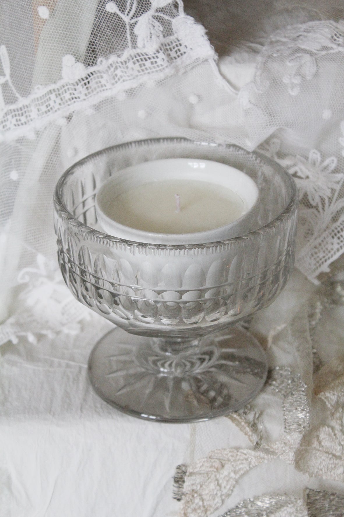 Decorative Cut Glass Dish - Quiet Light