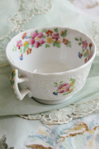 Pretty Floral French Cake Plate
