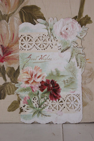 Pretty Floral French Cake Plate
