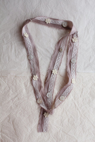 The Patina Collection - Delicate Silk & Lace Ribbon (105)