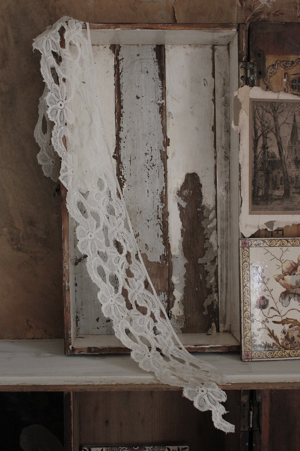 Reclaimed Antique Edging from an Old Shawl