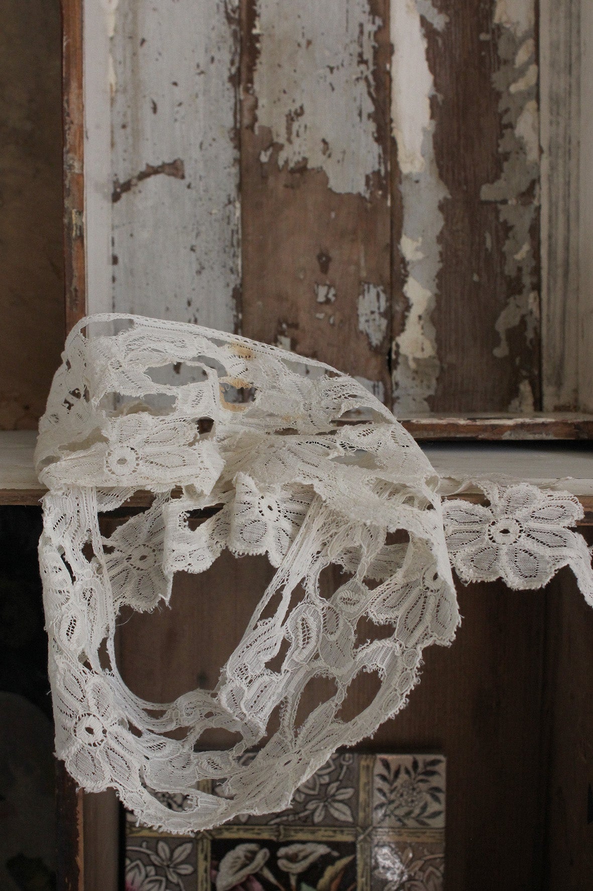 Reclaimed Antique Edging from an Old Shawl