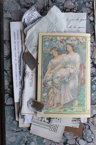 Collection of Hand Painted Vintage French Textile Design - Archive No.J10