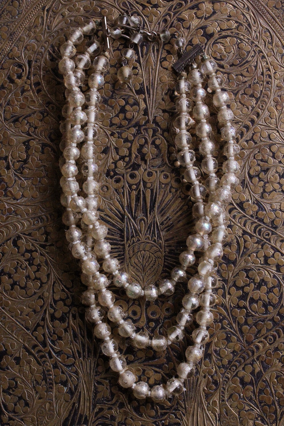 Old Necklace/Garland/Wreath Decoration - Patina - 5