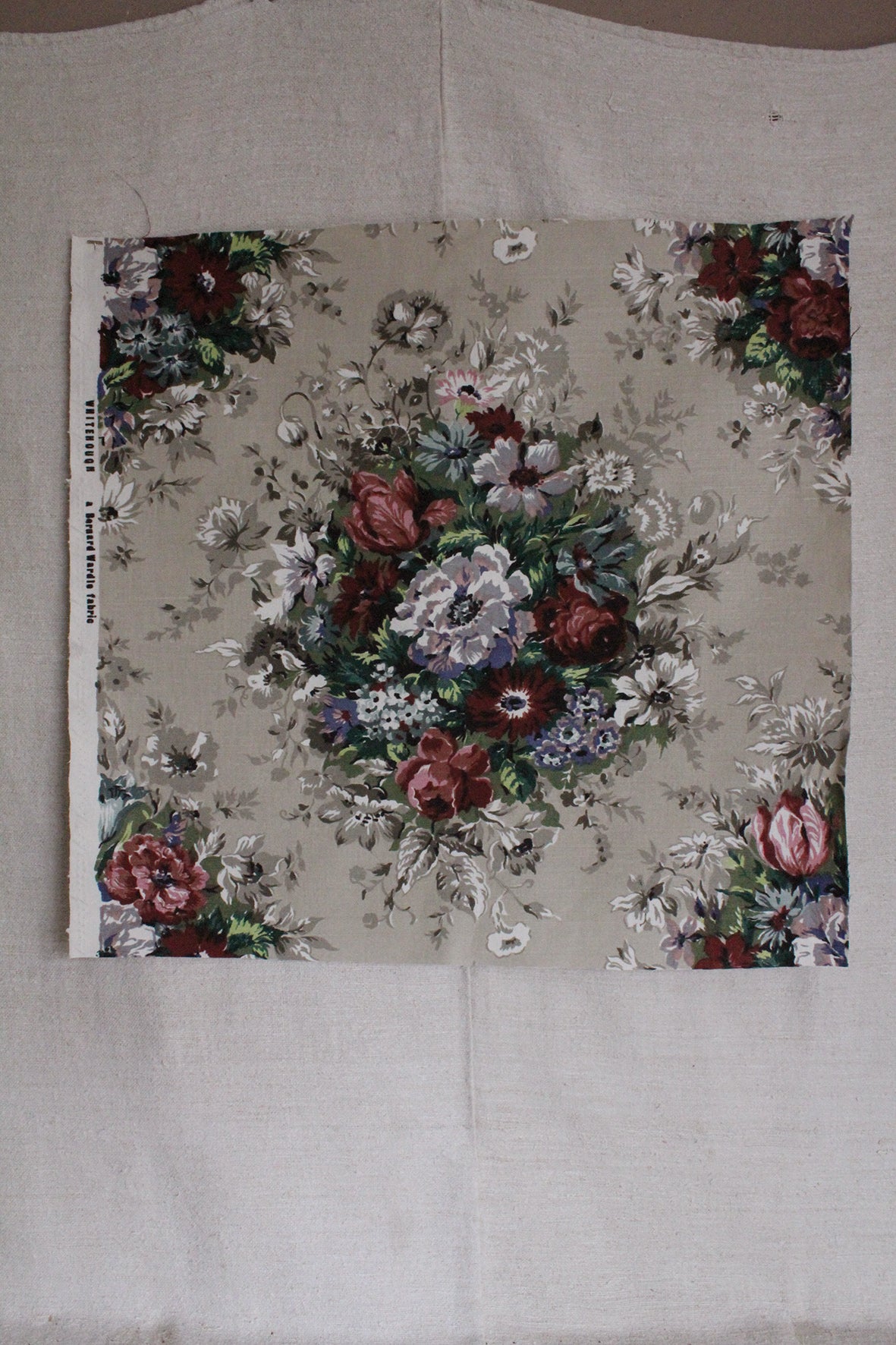 Vintage Linen Union Panel by Bernard Wardle - Whitehough