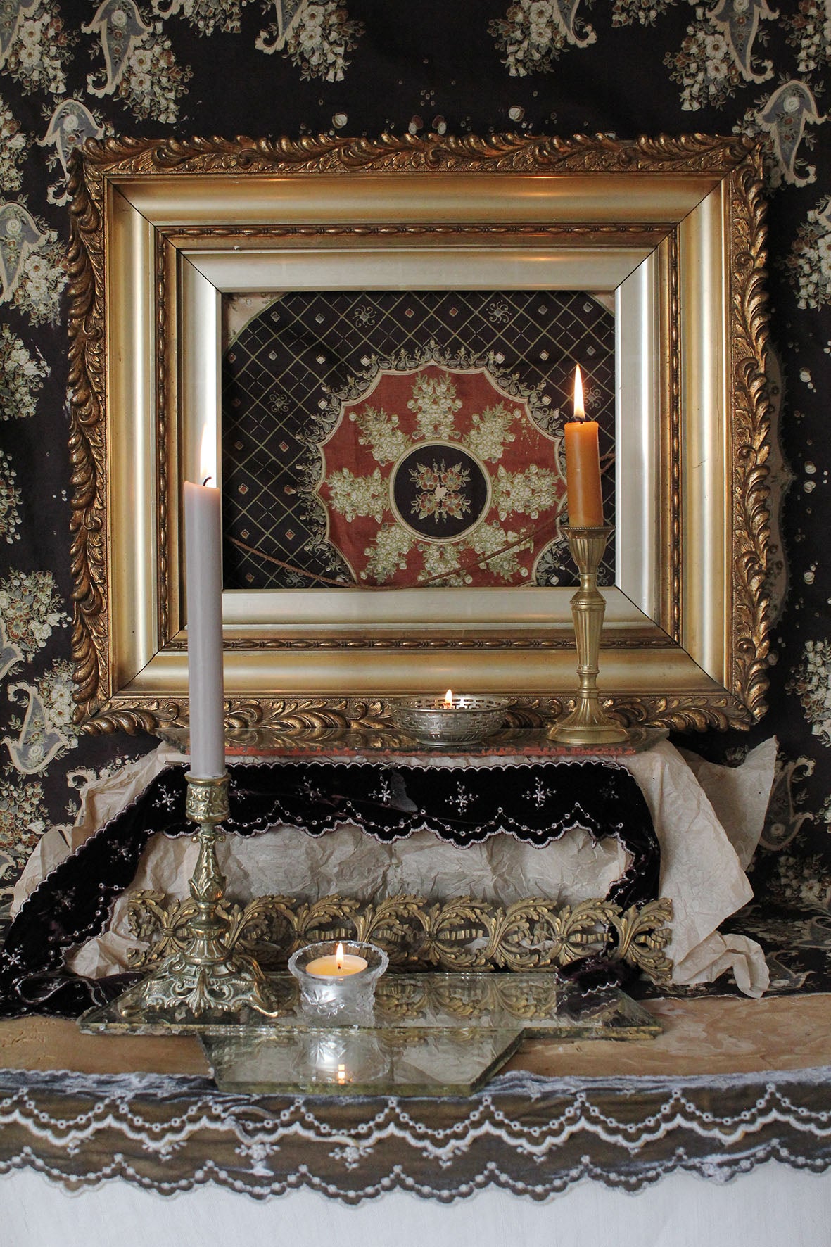 A Beautiful Large Moulded & Wooden Reclaimed Frame