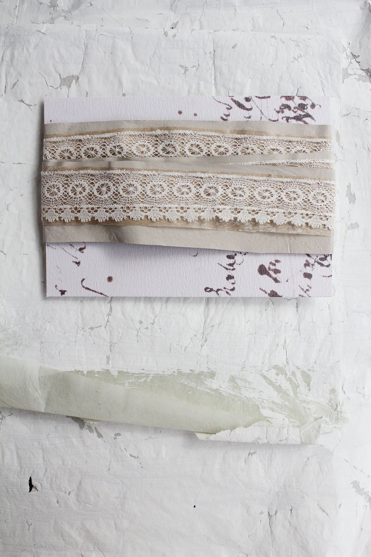 Painted Tissue Ribbon - No.11