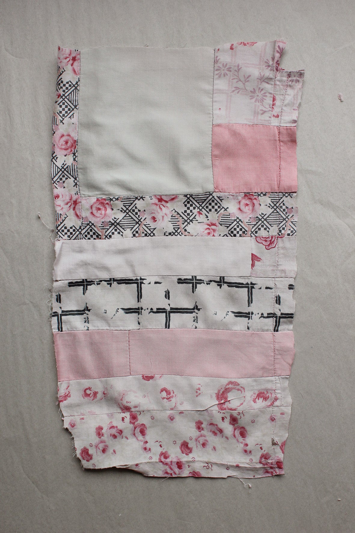 Reclaimed Antique Hand Made French Patchwork - 56