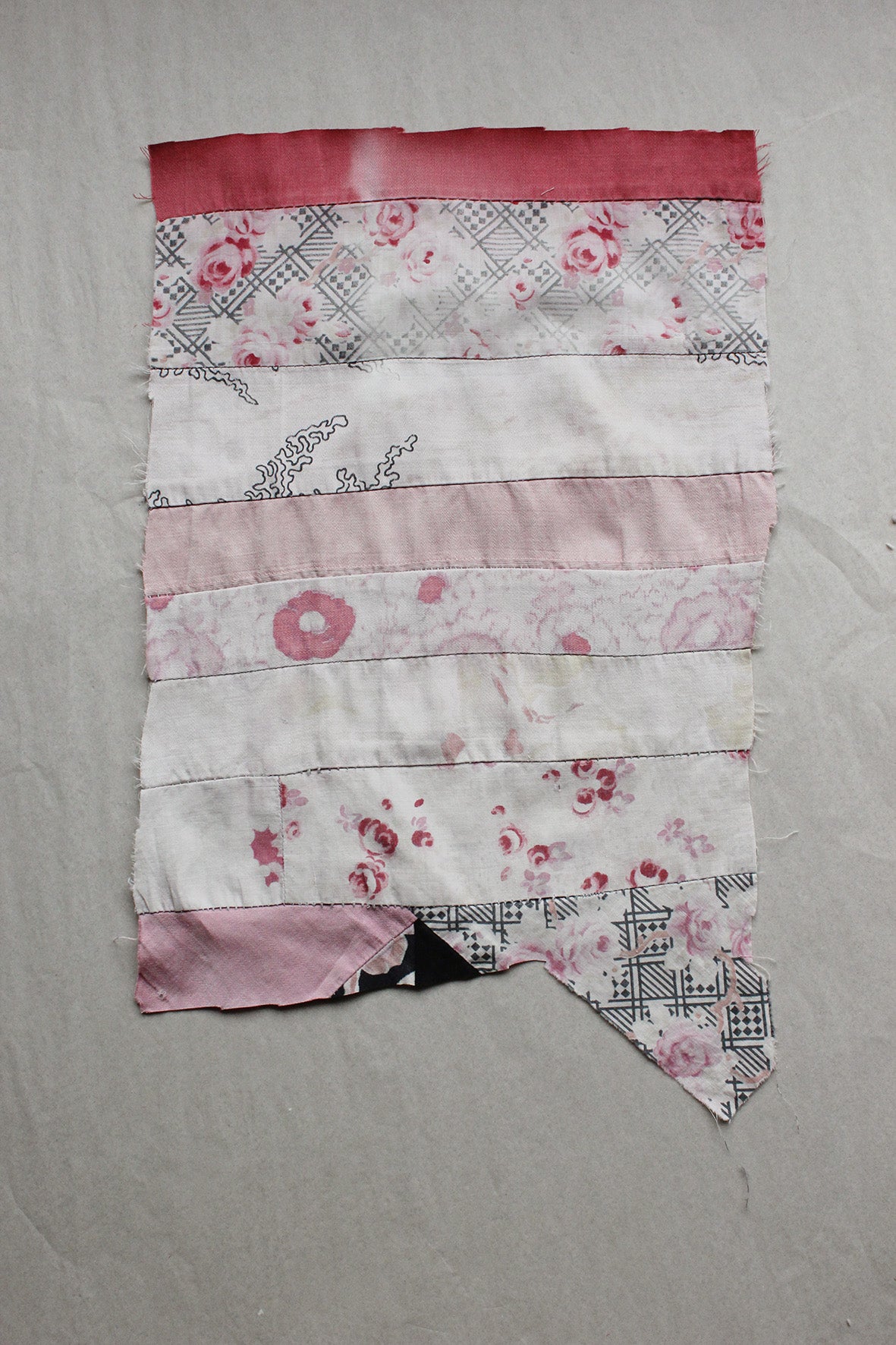 Reclaimed Antique Hand Made French Patchwork - 68