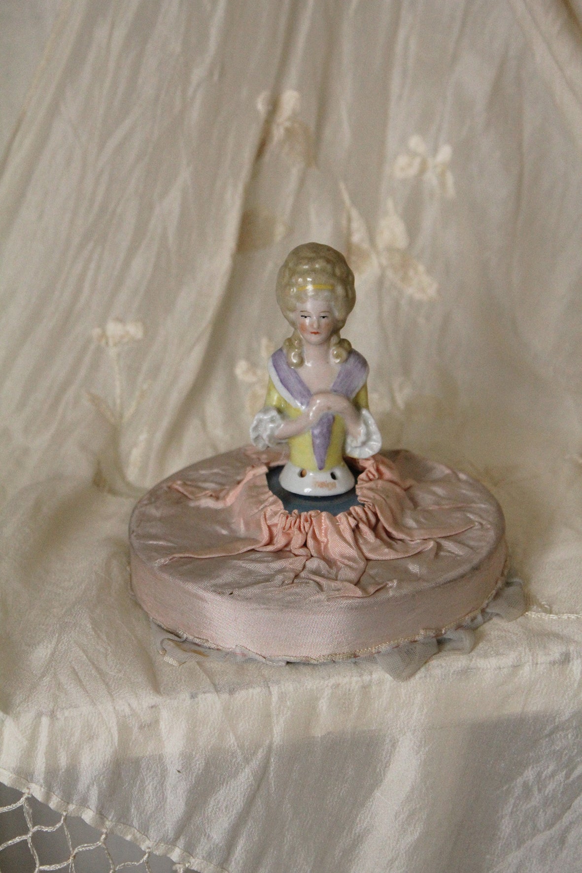 Large Pin Doll With Silk Crinoline