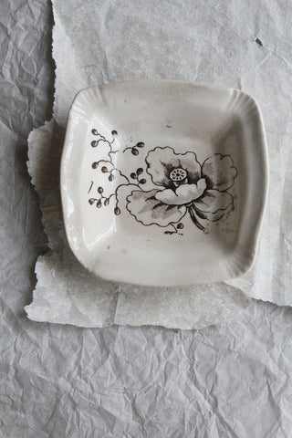 Small Antique Pin Tray - Linear Floral