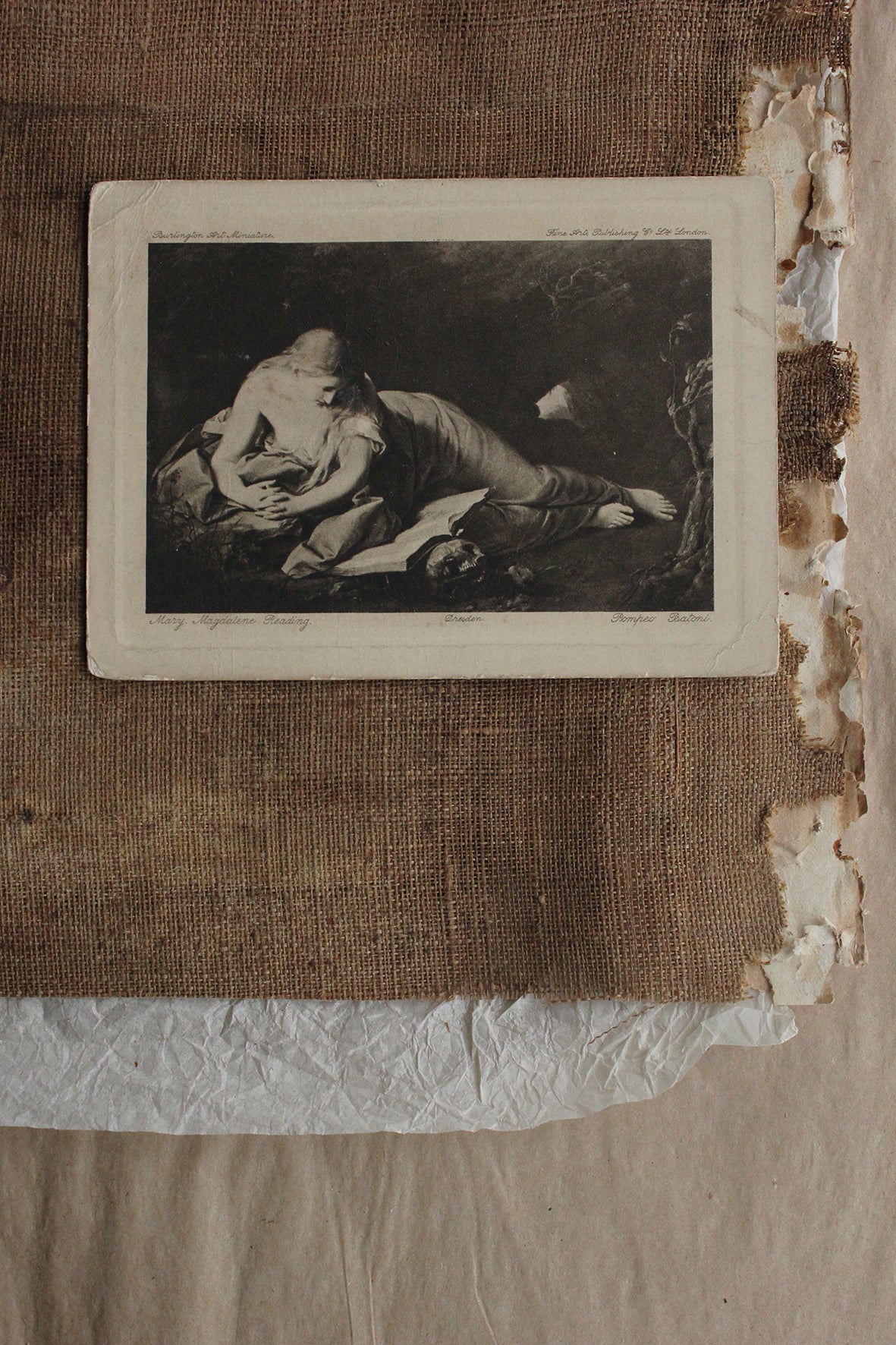 Old Burlington Art Miniature - Mary Magdelene Reading