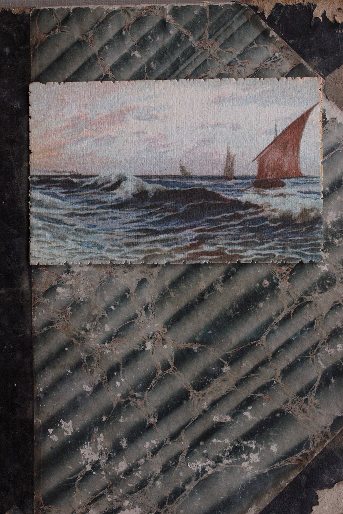 Beautiful Old Italian Postcard - Italian Seas
