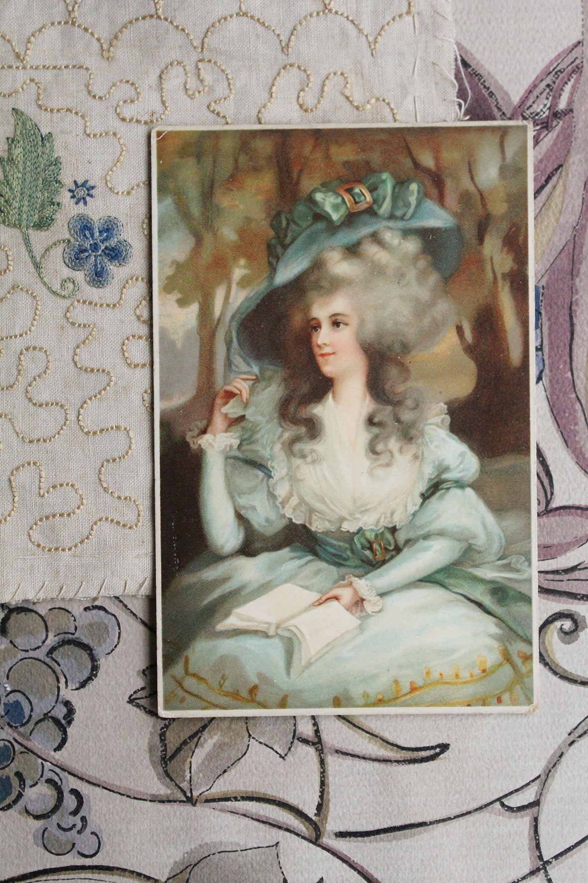 Collectable Postcard - Dressed in Patisserie Blue