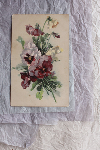 Old Postcard - Posy of Roses
