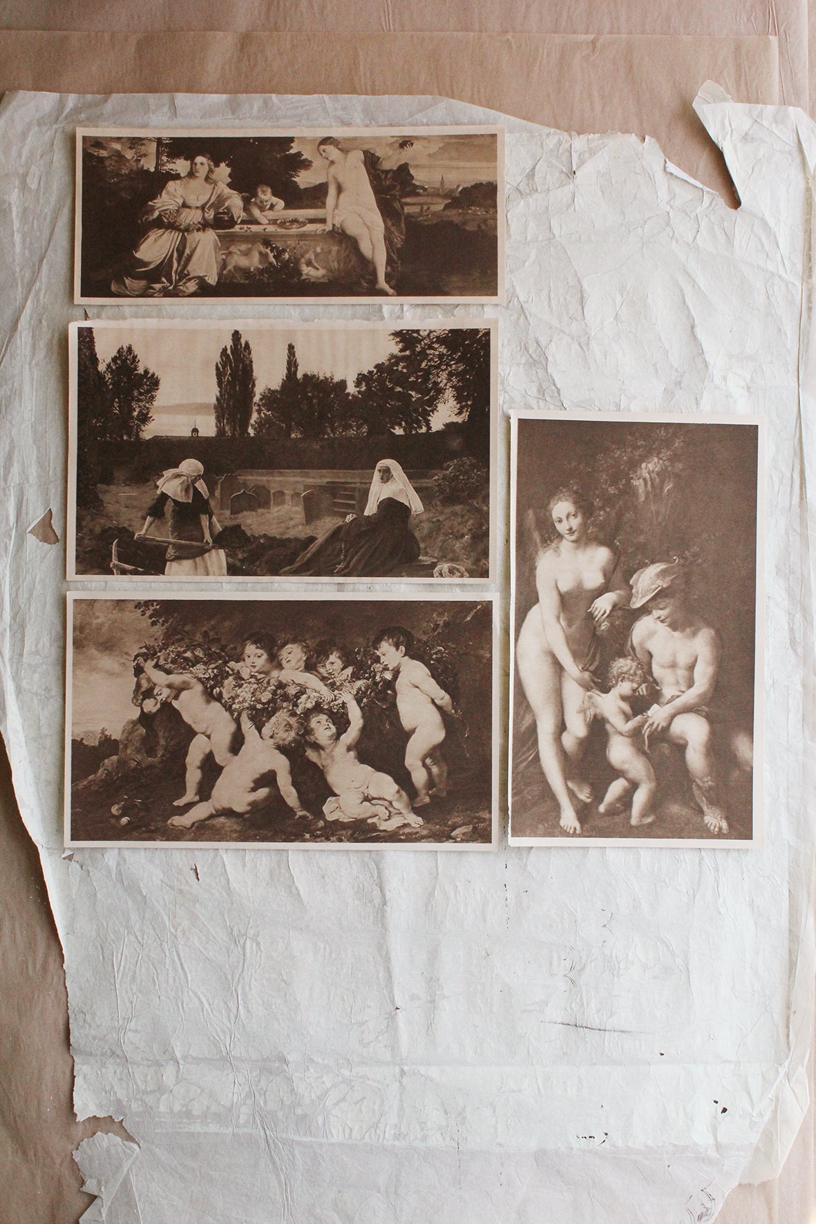 Reclaimed Sepia Edwardian Prints - Collection 5