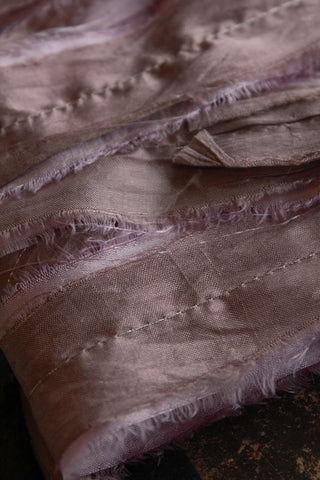 THE RIBBON PATH - Delicate Layered Silk Ribbon - Midnight Mass