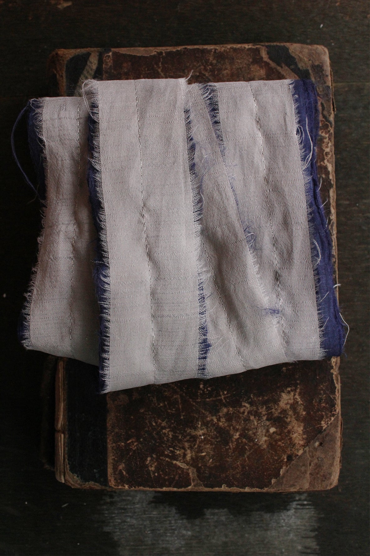 THE RIBBON PATH - Delicate Layered Silk Ribbon - Midnight Mass