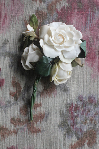 Old Milliner's posy - White Roses