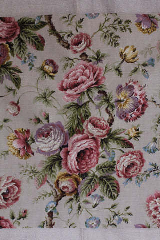 Vintage Cotton Panel - Early Fifties Roses