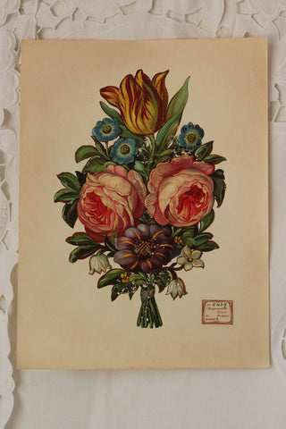 Pretty Floral French Cake Plate