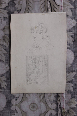 Old Miniature Marbled Book Cover Board