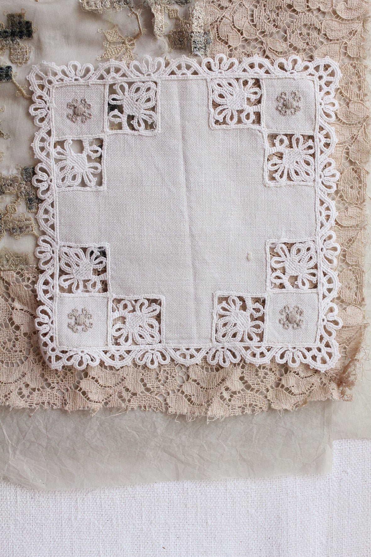 Hand Made Mat With Hand Embroidered Detail