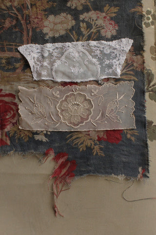 Beautiful Old Silk Decorative Panel