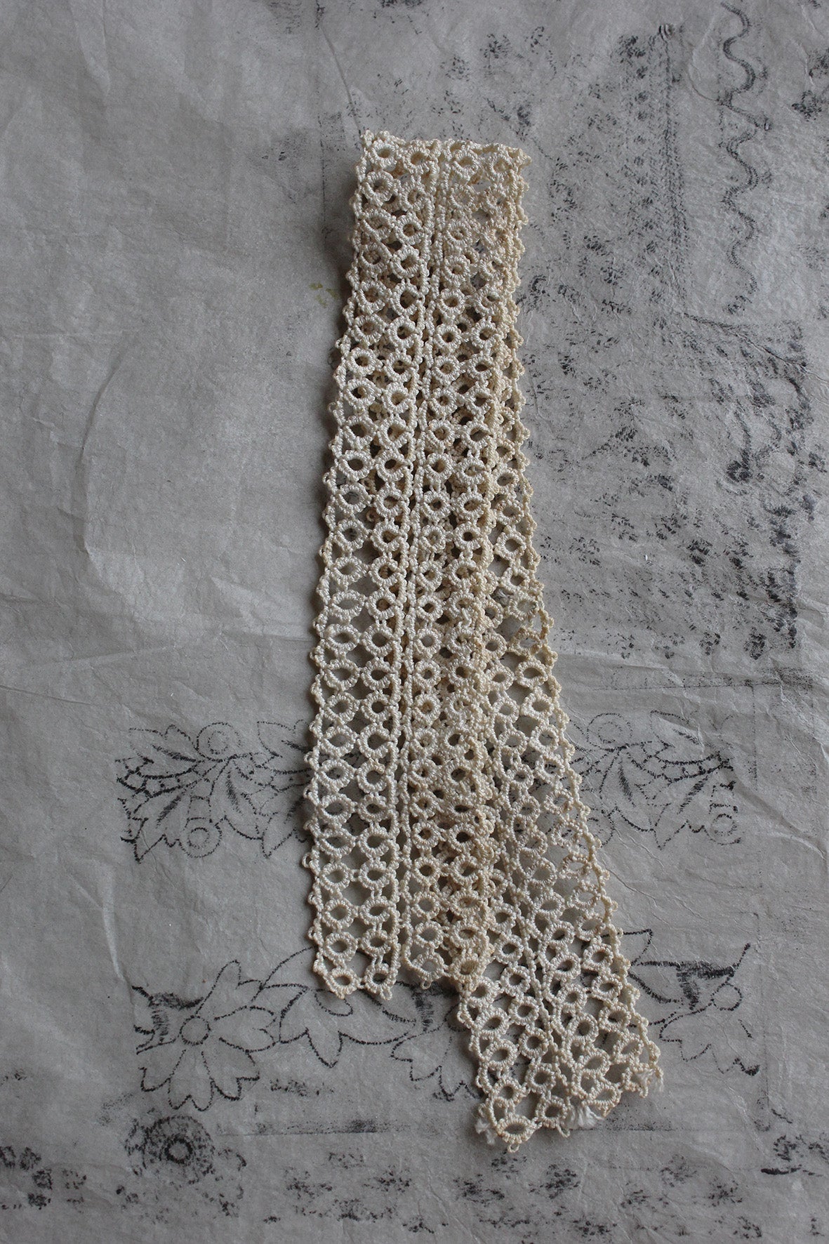 Old Panel of Hand Made Tatting